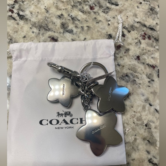 Coach Flower Cluster Bag Charm - Picture 2 of 3
